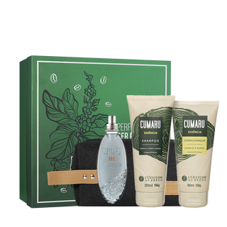 Presente Cumaru: Fragrância Raiz, Shampoo e Condicionador